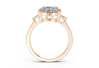 Lyanna Three Stone 2mm Enagaement Ring