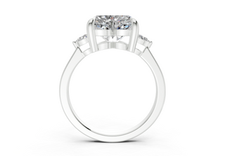 Lyanna Three Stone 2mm Enagaement Ring