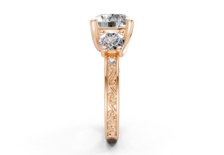 Atria Vintage 3mm Enagaement Ring