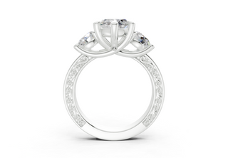 Atria Vintage 3mm Enagaement Ring