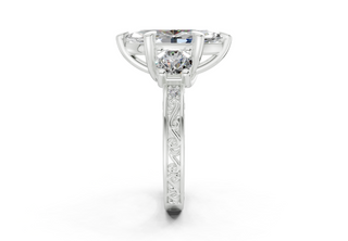 Atria Vintage 3mm Enagaement Ring