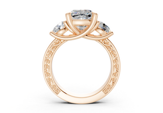 Atria Vintage 3mm Enagaement Ring