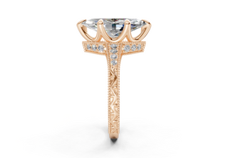 Sapphira Vintage 2mm Enagaement Ring