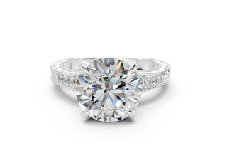 Sapphira Vintage 2mm Enagaement Ring