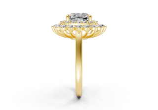 Yelena Vintage 2mm Enagaement Ring