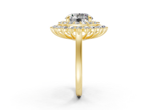 Yelena Vintage 2mm Enagaement Ring