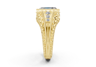 Cassira Vintage 3.4mm Enagaement Ring