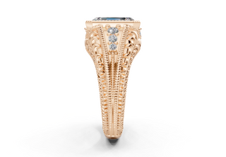 Cassira Vintage 3.4mm Enagaement Ring