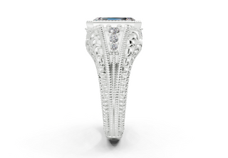 Cassira Vintage 3.4mm Enagaement Ring