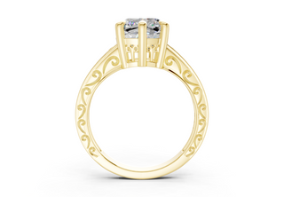 Lavinia Vintage 2mm Enagaement Ring