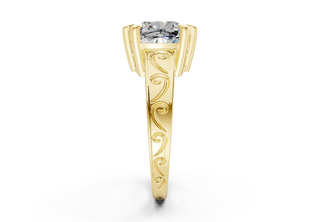 Lavinia Vintage 2mm Enagaement Ring