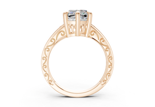 Lavinia Vintage 2mm Enagaement Ring