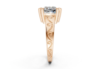 Lavinia Vintage 2mm Enagaement Ring