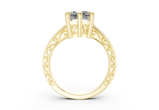 Lavinia Vintage 2mm Enagaement Ring