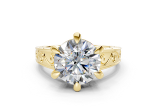 Lavinia Vintage 2mm Enagaement Ring