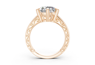 Lavinia Vintage 2mm Enagaement Ring