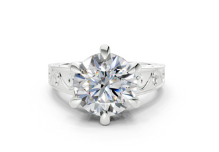 Lavinia Vintage 2mm Enagaement Ring