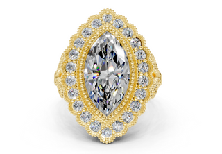 Deryn Vintage 2.3mm Enagaement Ring