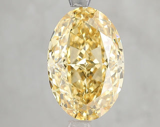 4.68 Carat Oval Cut Fancy Yellow