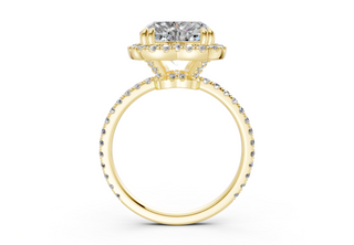 Rose Pave 1.8mm Enagaement Ring