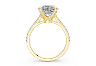 Irisia Pave 1.8mm Enagaement Ring