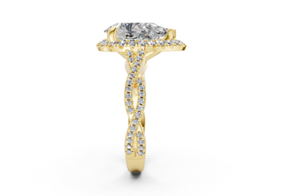 Aspen Pave 2.3mm Enagaement Ring