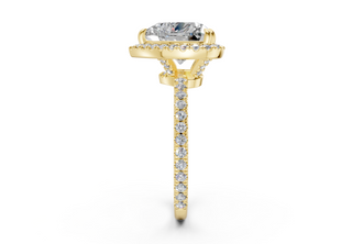 Rose Pave 1.8mm Enagaement Ring