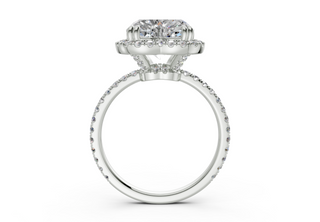 Rose Pave 1.8mm Enagaement Ring