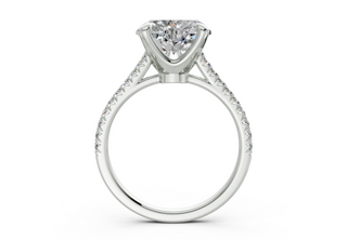 Irisia Pave 1.8mm Enagaement Ring