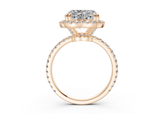 Rose Pave 1.8mm Enagaement Ring