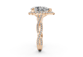 Aspen Pave 2.3mm Enagaement Ring